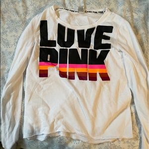 Pink by Victoria’s Secret offshoulder sweatshirt